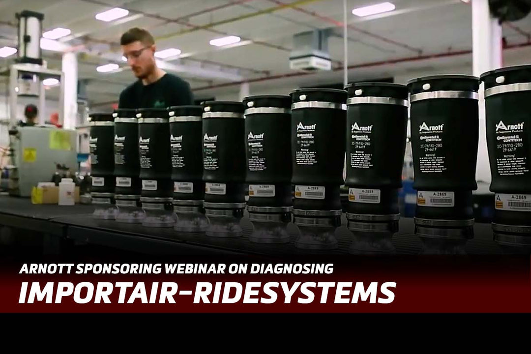 Arnott Sponsoring Webinar on Diagnosing Import Air-Ride Systems