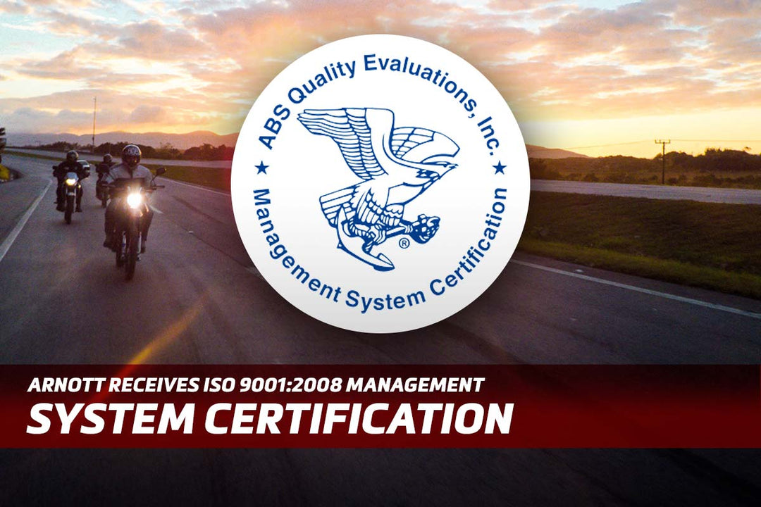 Arnott Receives ISO 9001:2015 Certification