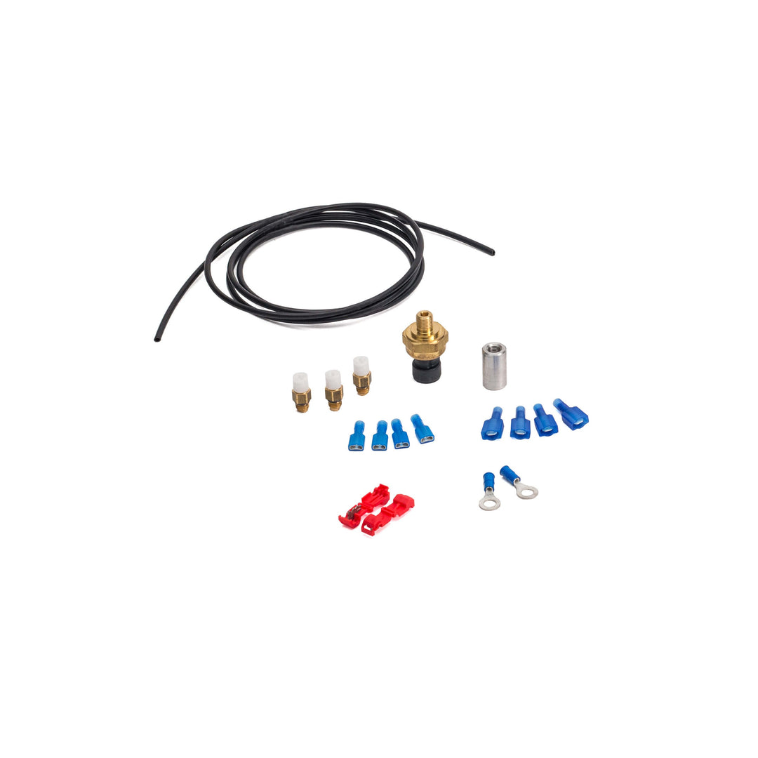 Handlebar-Mounted Push Button Controller w/LED Pressure Gauge (Chrome) - Arnott® Motorcycle Air Suspension