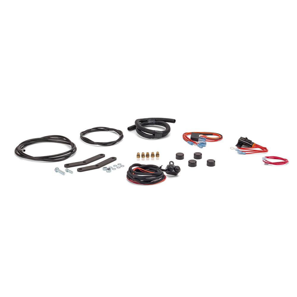 2009-2020 Honda VT1300 Series (Fury, Sabre, Stateline & Interstate) Ultimate Ride Kit (Black Handlebar Inflation Switch) - Arnott® Motorcycle Air Suspension