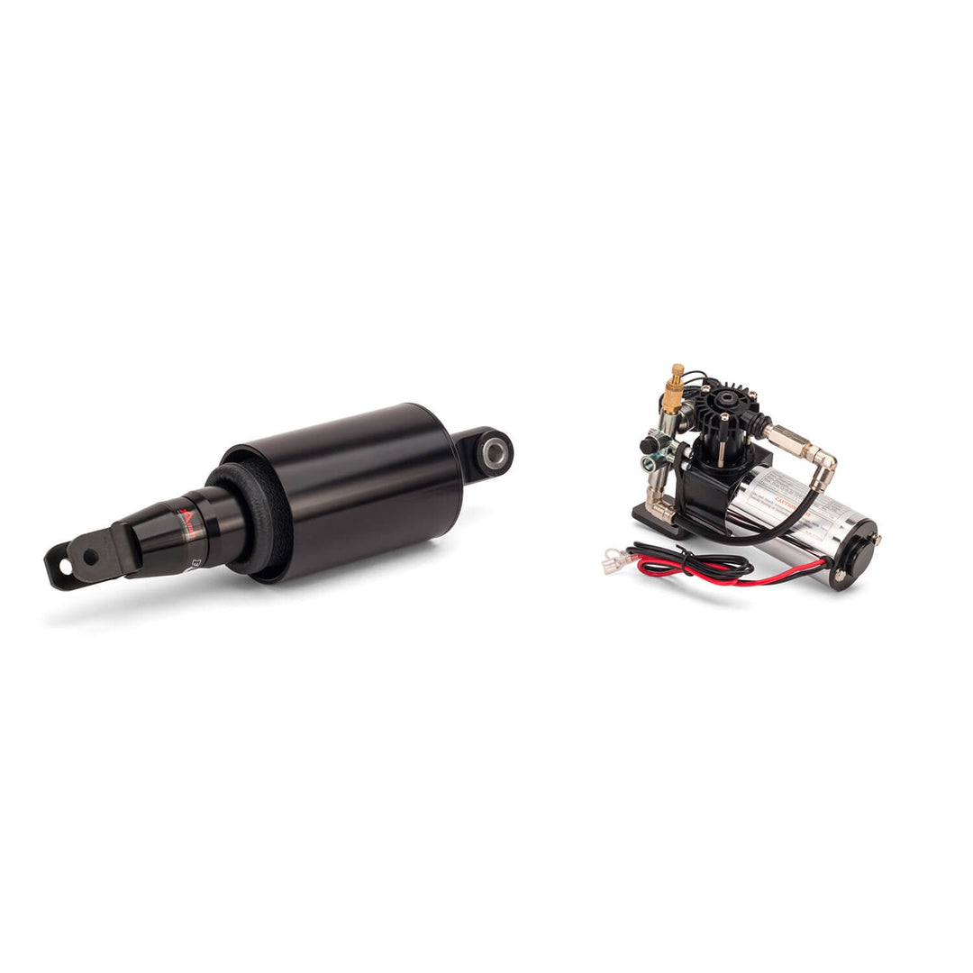 2008-2021 Suzuki Hayabusa Ultimate Kit (Black Handlebar Inflation Switch) - Arnott® Motorcycle Air Suspension